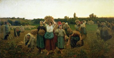 Rufen der Nachleser, 1859 von Jules Breton